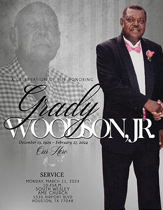 GRADY WOODSON JR. 1929 – 2024