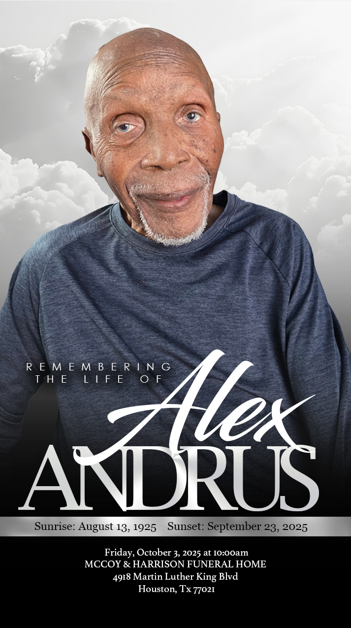 ALEX ANDRUS 1925 – 2025