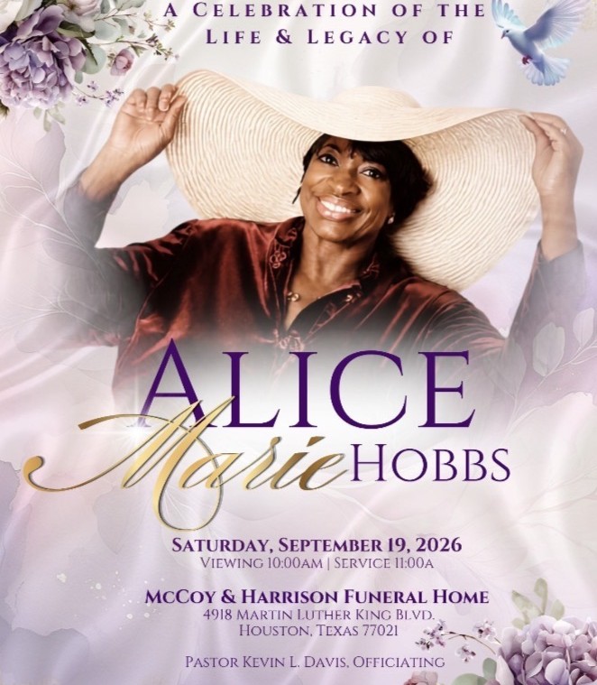 ALICE HOBBS 1947 – 2026