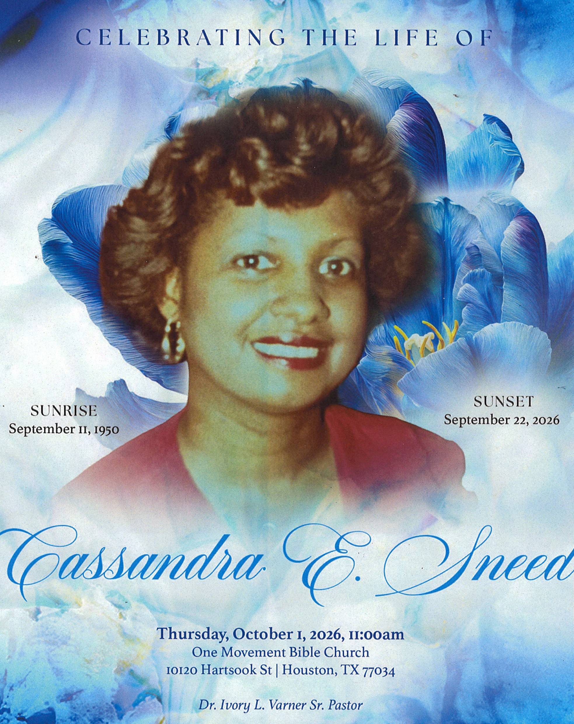 CASSANDRA SNEED 1950 – 2026