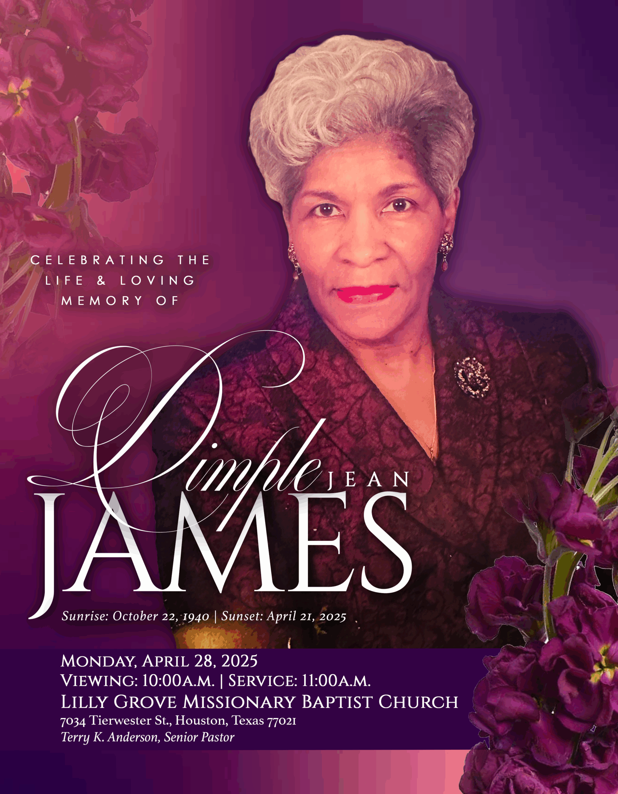 DIMPLE JAMES 1940 – 2025