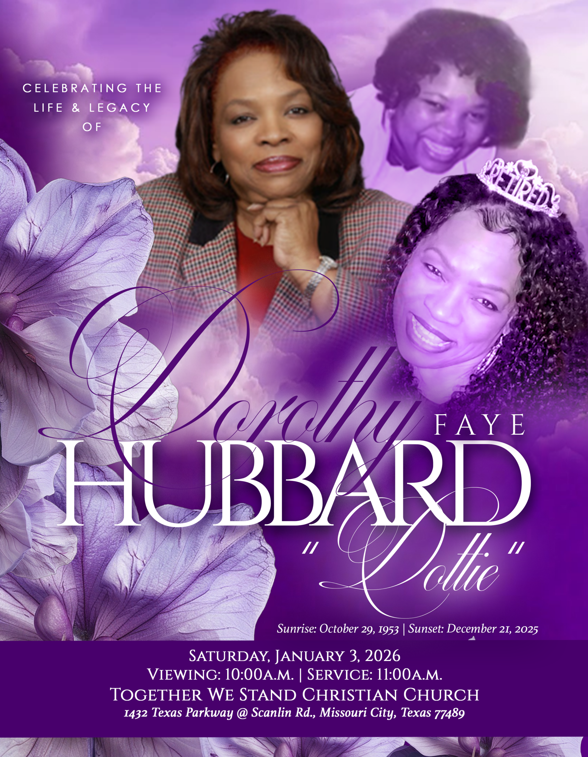 DOROTHY HUBBARD 1953 – 2025