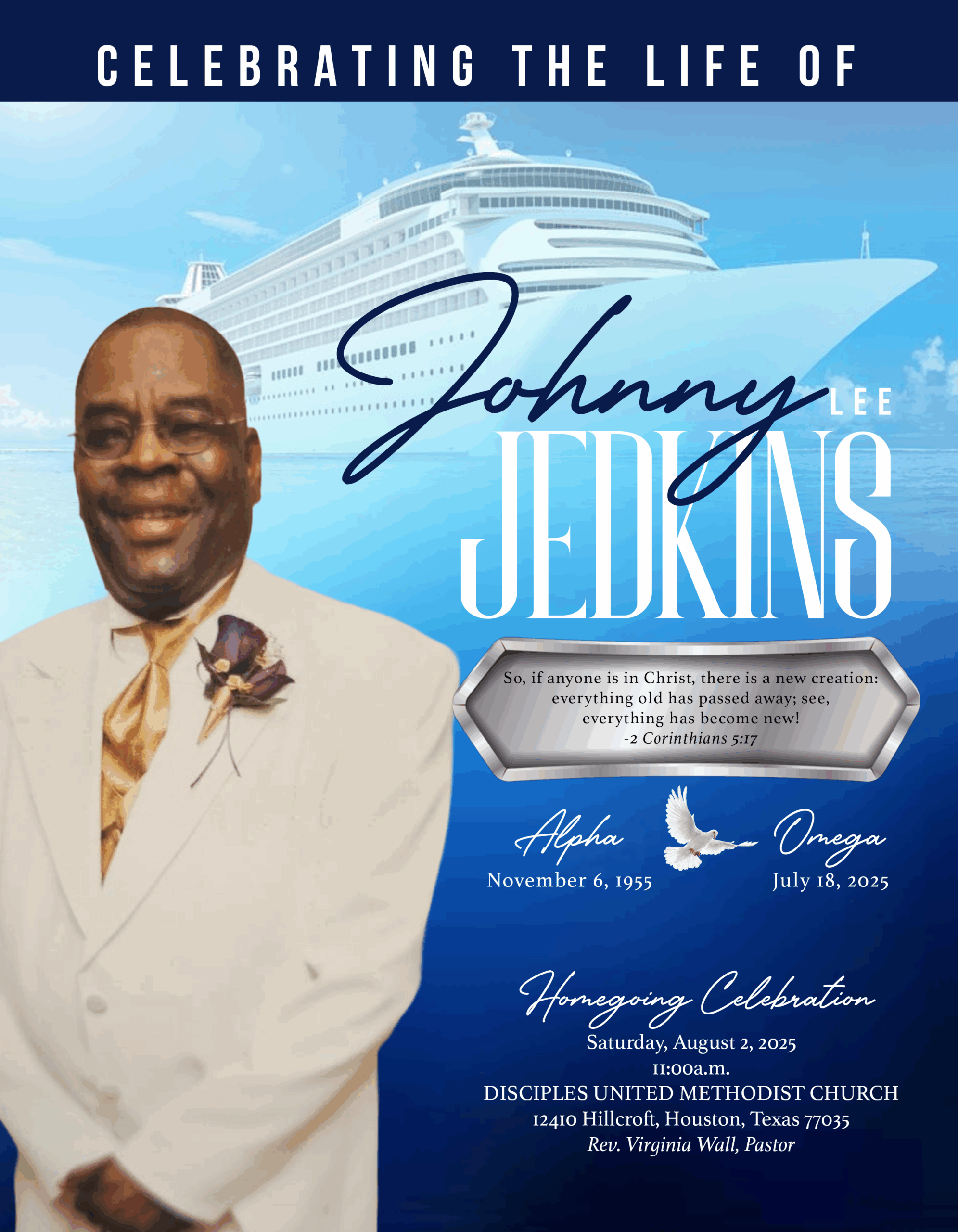 JOHNNY JEDKINS 1955 – 2025 JOHNNY JEDKINS 1955 – 2025