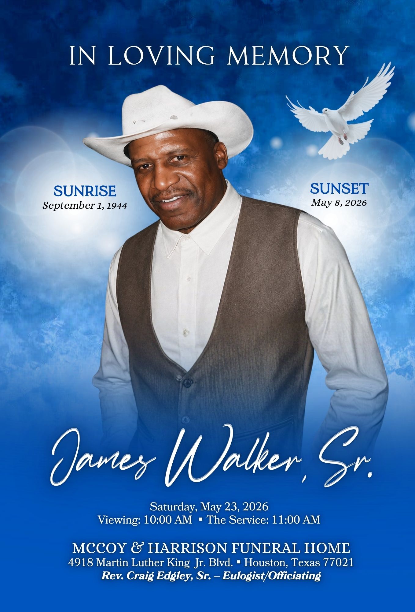 JAMES WALKER SR. 1944 – 2026