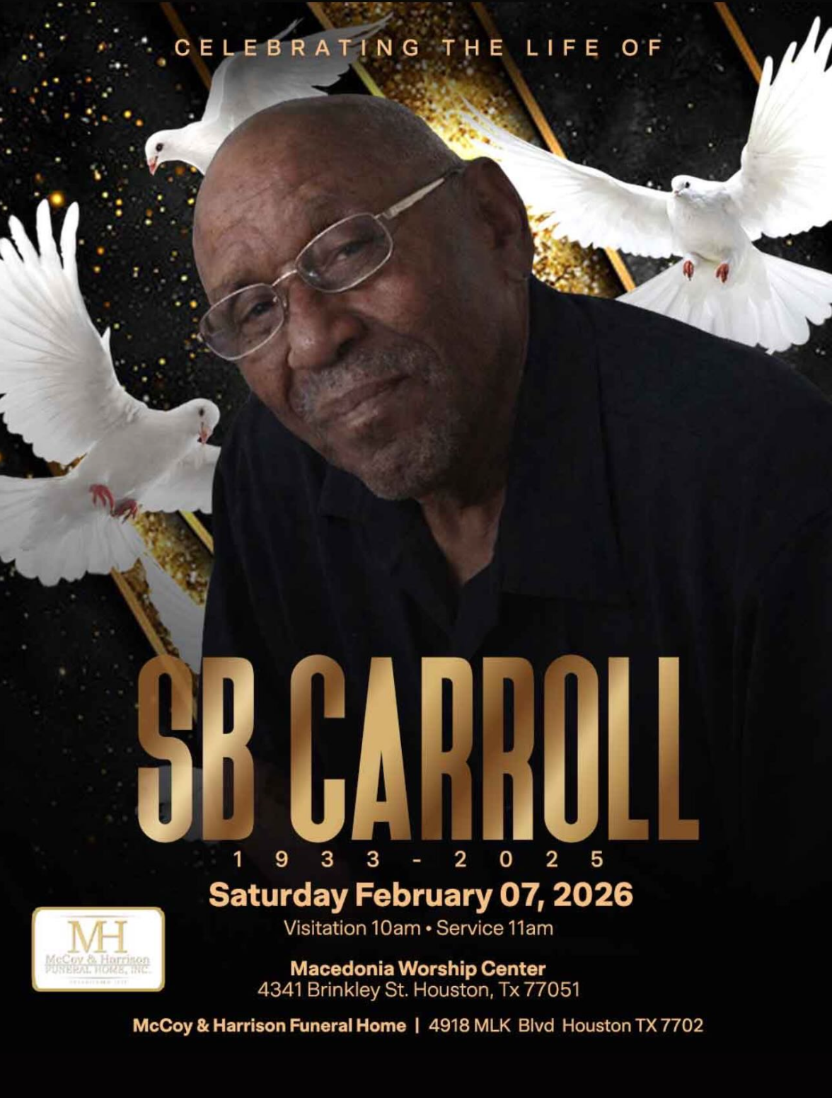 S B CARROLL 1933 – 2026