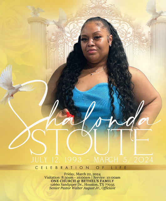 SHALONDA STOUTE 1993 – 2024