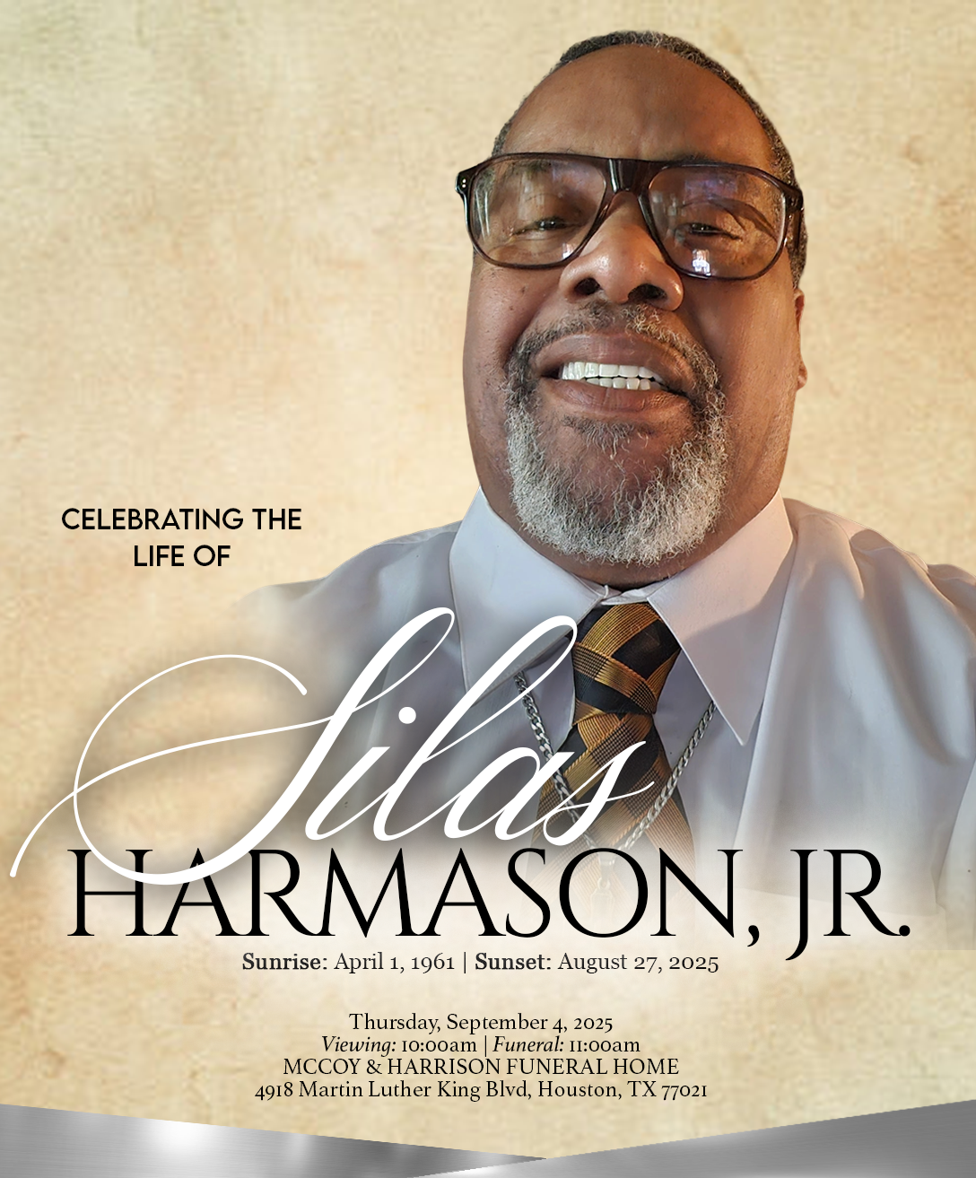 SILAS HARMASON JR. 1961 – 2025