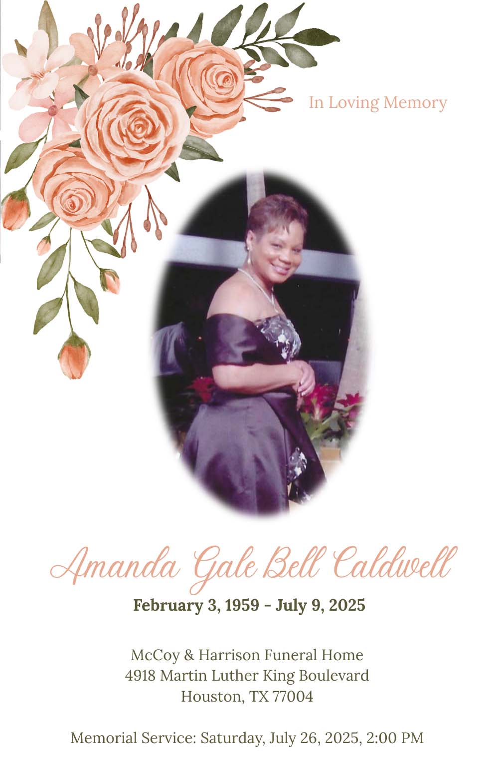AMANDA CALDWELL 1959 – 2025