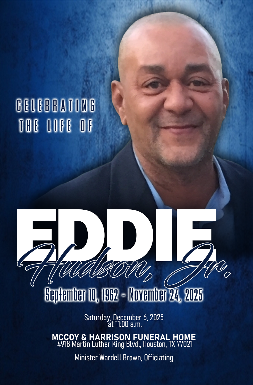EDDIE HUDSON 1962 – 2025